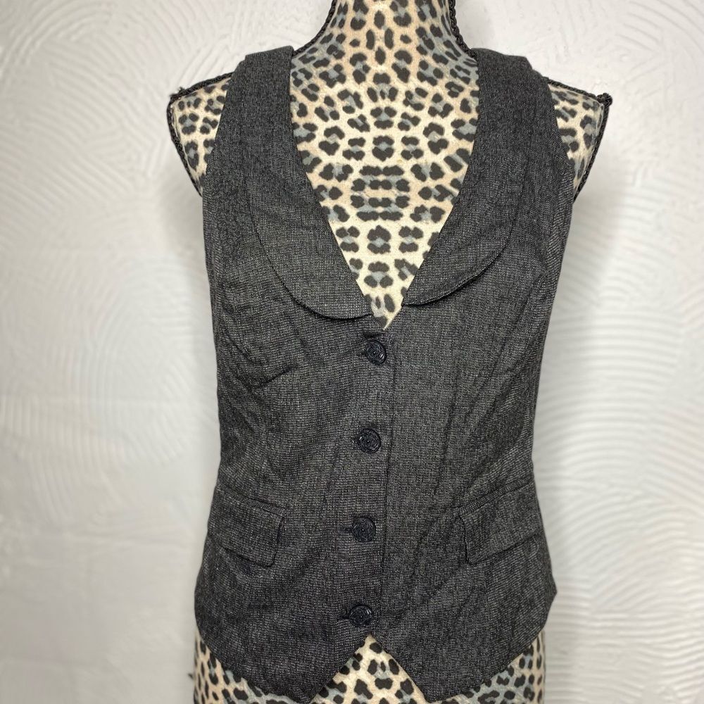Maurices Vest Grey Medium Y2K